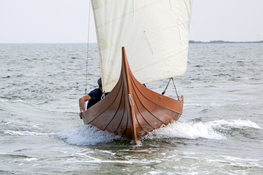 The Gislinge boat's sleek stems are an iconic feature of Viking boatbuilding