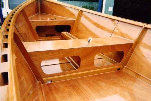 Interior of the Goat Island skiff