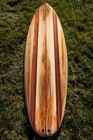 Channel Islands Biscuit wooden surfboard