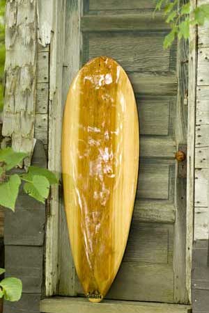 Leaf hollow wooden Paipo surfboard