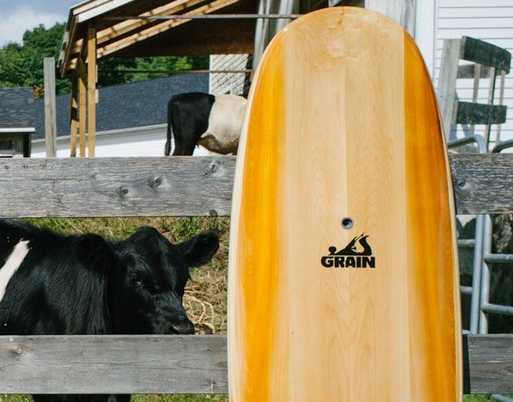 Mr Simmons hollow wooden surfboard