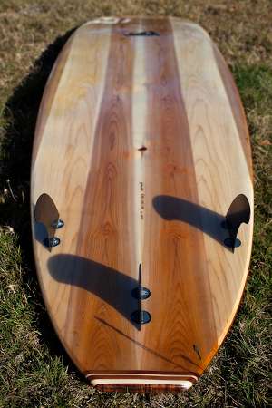 Pandan hollow wooden surfboard