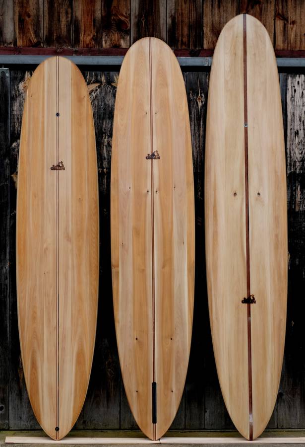 Root hollow wooden surfboard