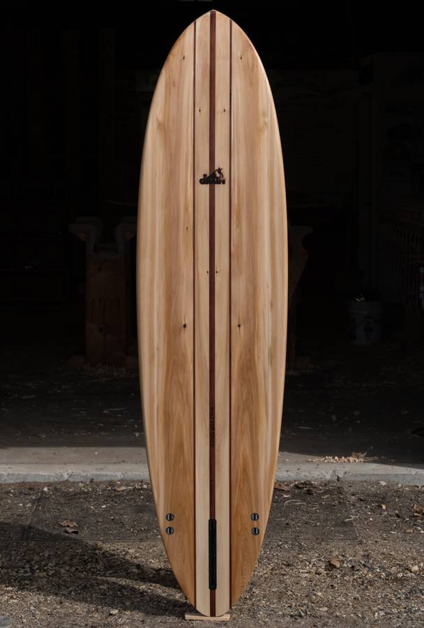 Sapling hollow wooden surfboard