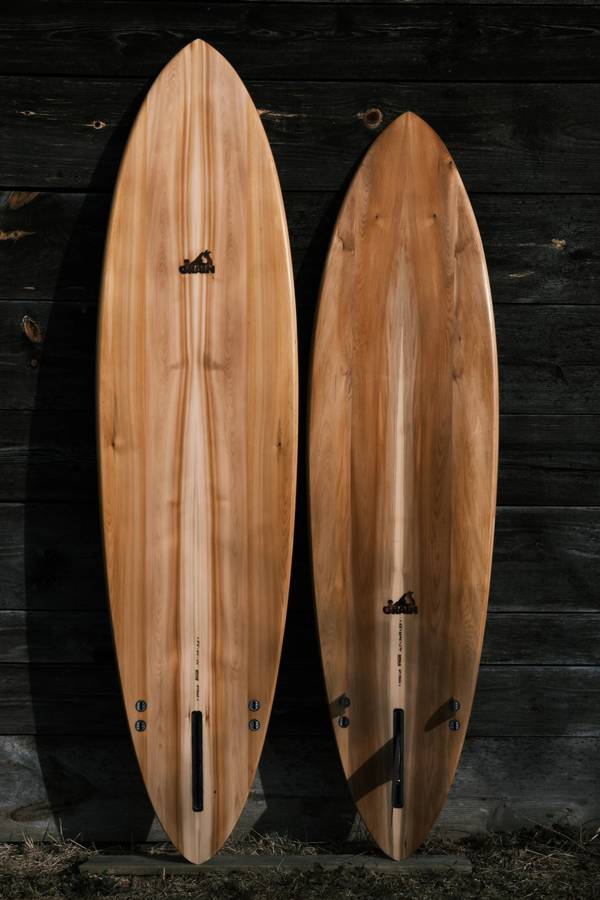 Tern hollow wooden surfboard by Grain Surfboards