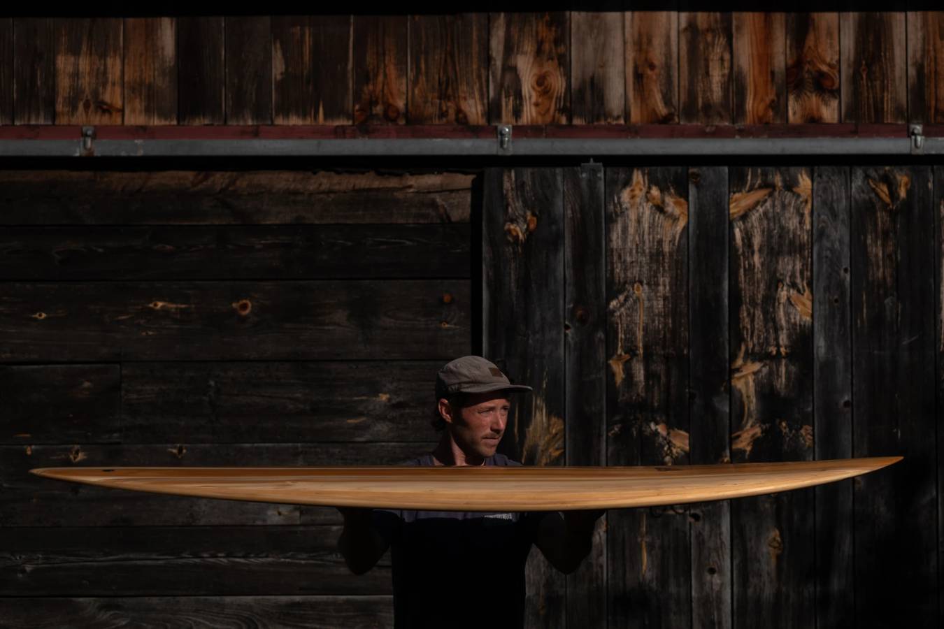 Tern hollow wooden surfboard by Grain Surfboards