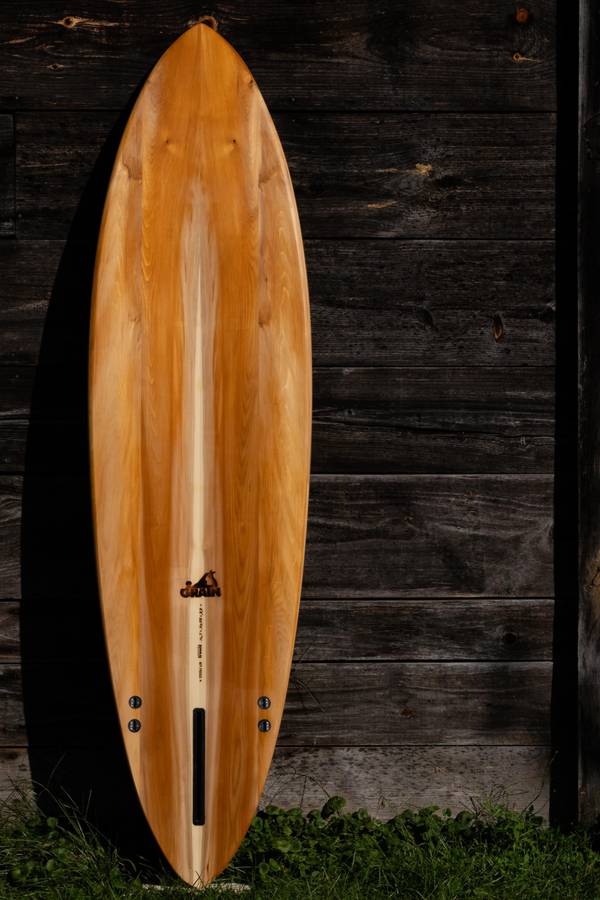 Tern hollow wooden surfboard by Grain Surfboards