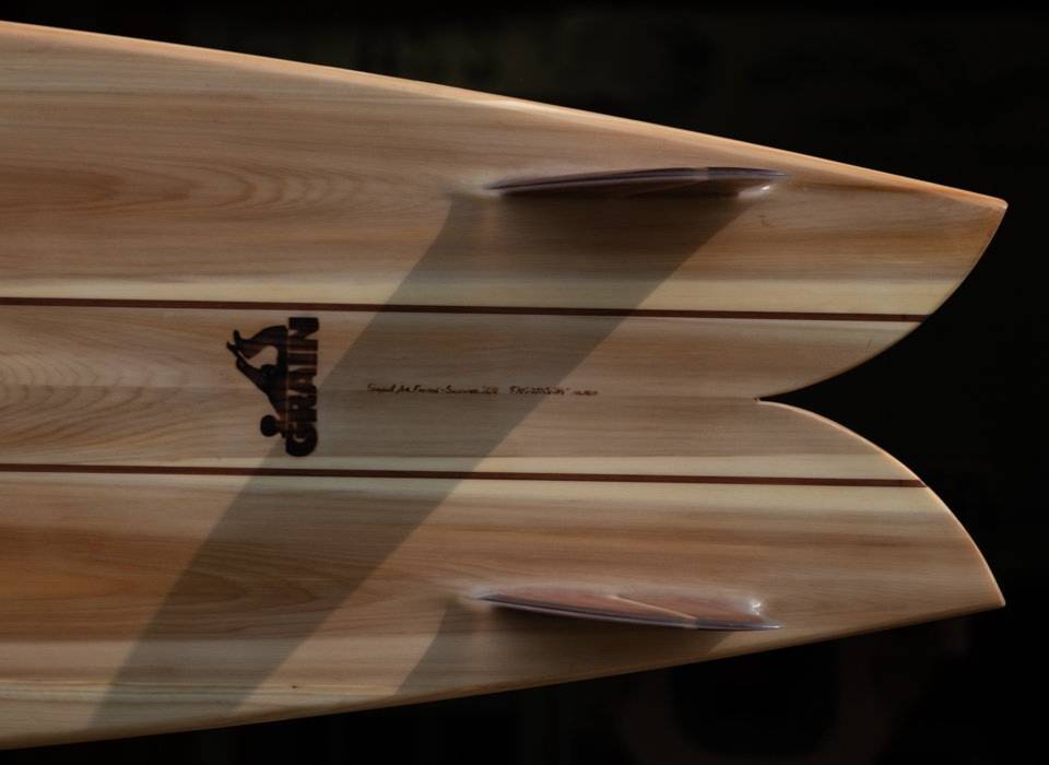 Waka hollow wooden surfboard