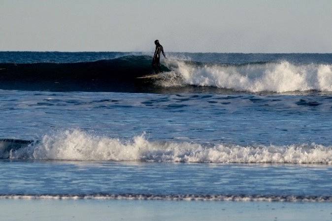 Waterlog hollow wooden surfboard