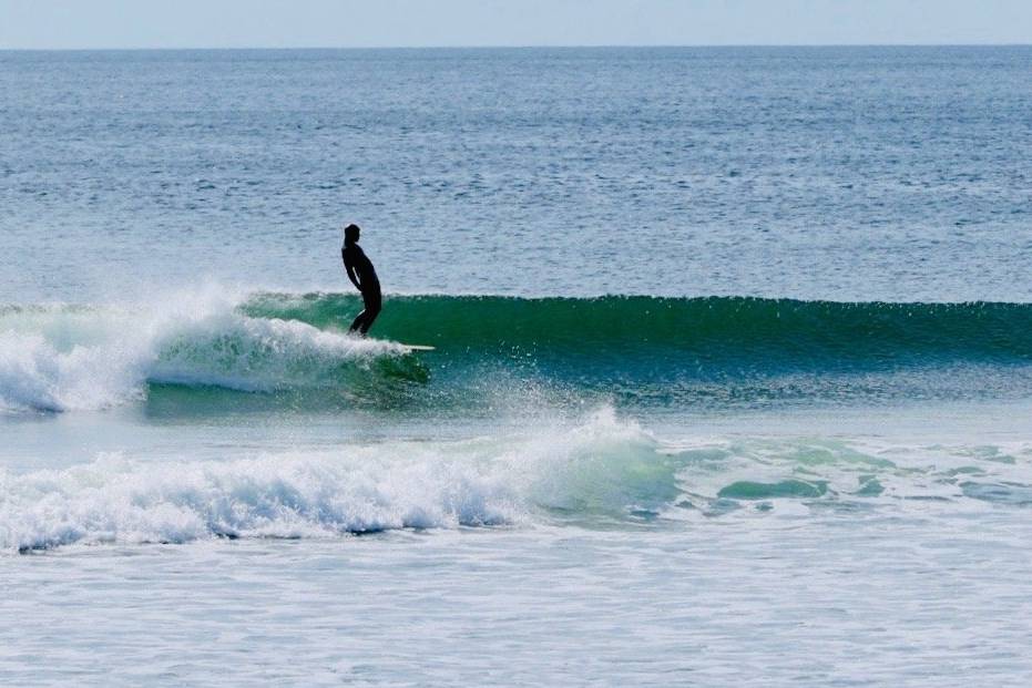 Waterlog hollow wooden surfboard