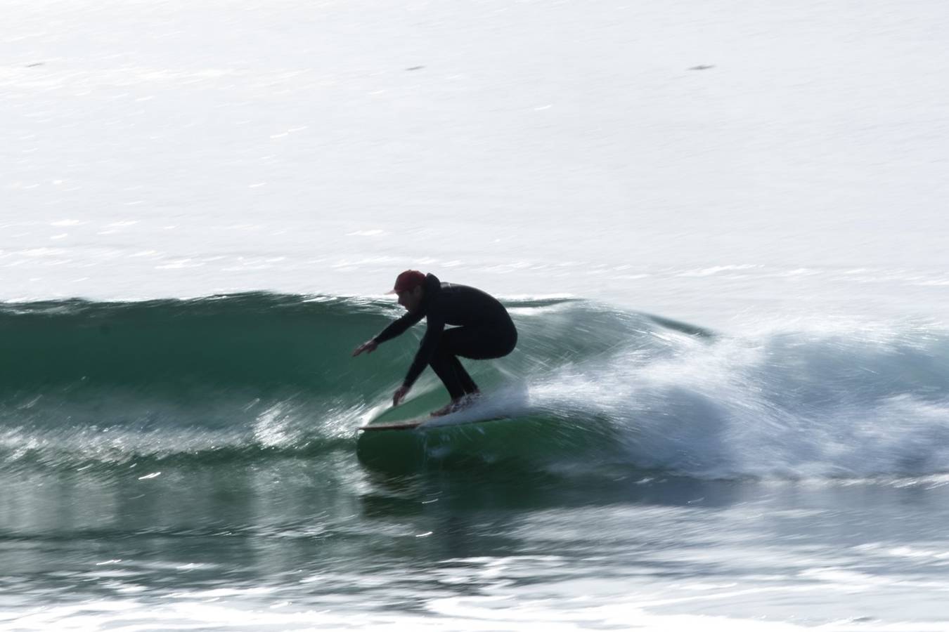 Waterlog hollow wooden surfboard