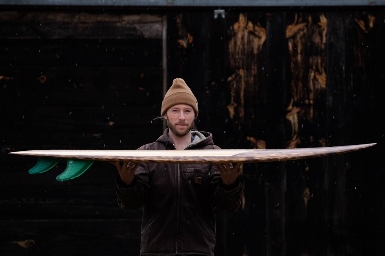 Wherry hollow wooden surfboard