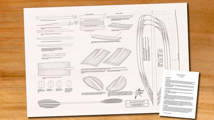 Plans and instructions for making your own wooden kayak paddle