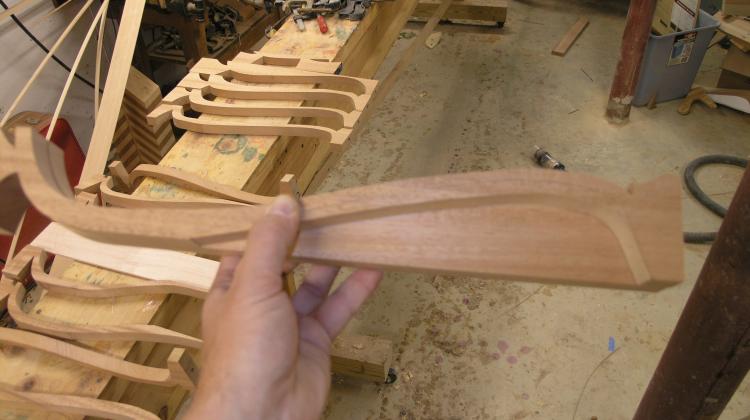 Making a wooden kayak seat for a strip-planked kayak