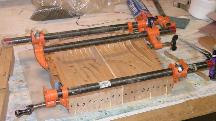 Making a wooden kayak seat for a strip-planked kayak