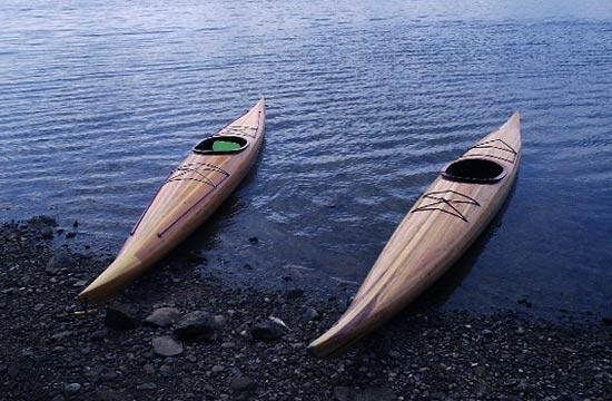 Guillemot cedar-strip sea kayak