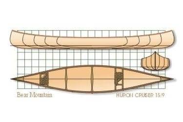 The Huron Cruiser is a traditional but sleek wood-strip canoe optimised for speed and manoeuvrability