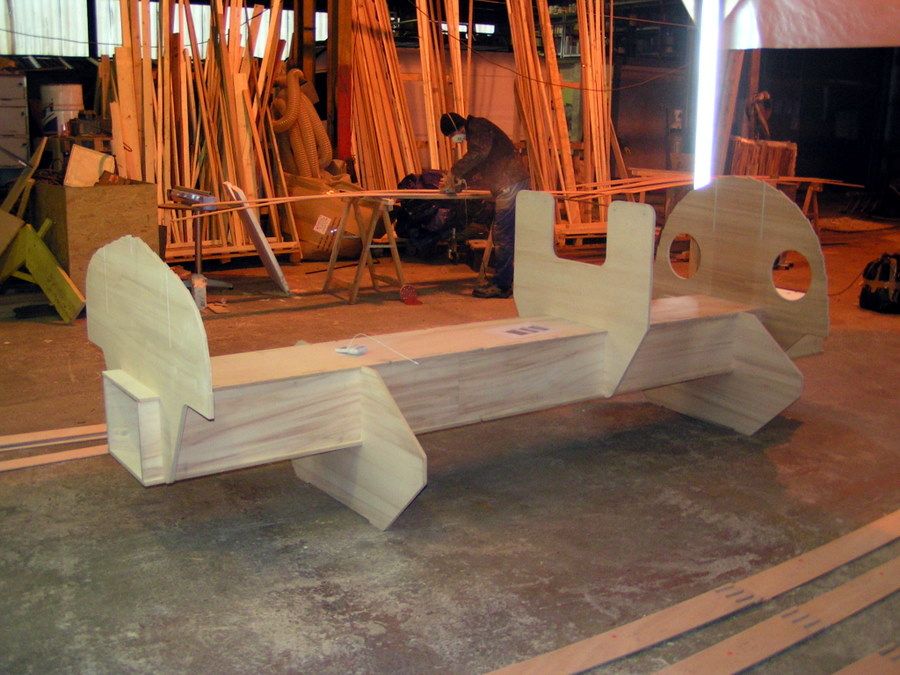 The Ilur dinghy is clinker-planked with CNC cut plywood to speed up the build process