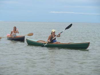 Indian canoes built at home