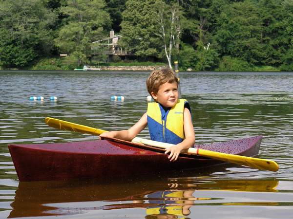 simple and fun child's kayak that can be built over the course of a 