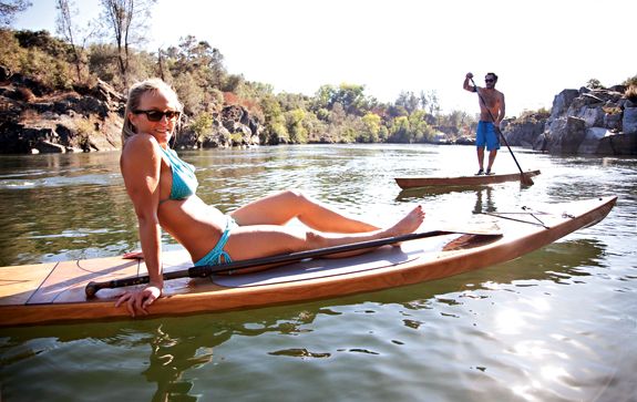 Kaholo wooden stand-up paddleboard