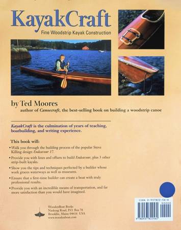 Canoecraft book - Fine Woodstrip Kayak Construction, by Ted Moores