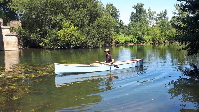 The Kombi sailing canoe is designed to paddle as well as it sails