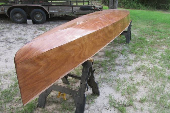 Constructing the Kombi sailing and paddling canoe