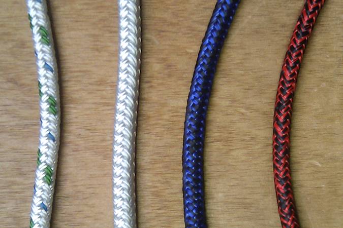 Ropes for main sheets of sailing boats