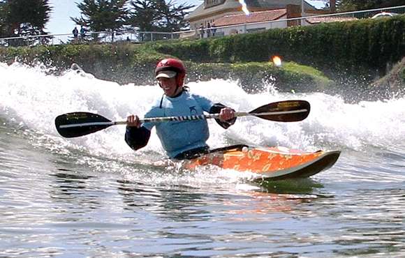 Matunuck wooden surf kayak