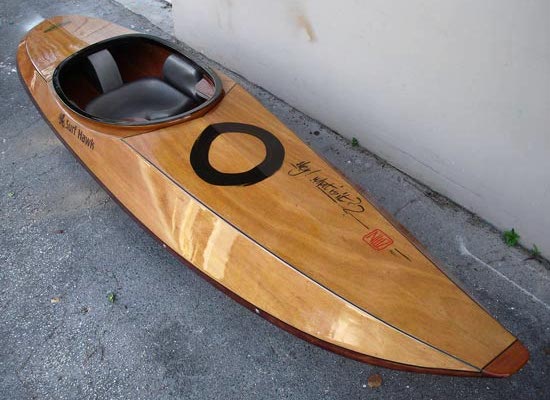 Matunuck wooden surf kayak