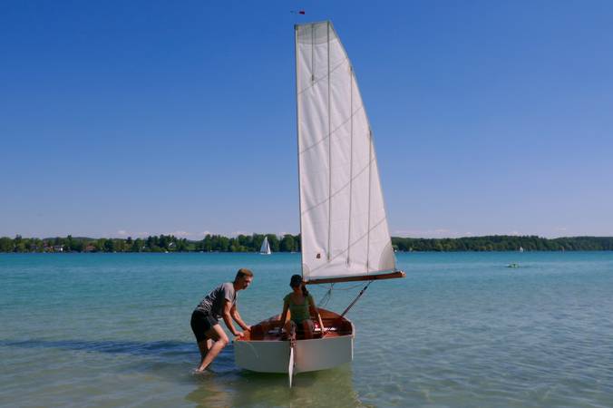 The Mebo 12 nesting dinghy for day sailing and cruising