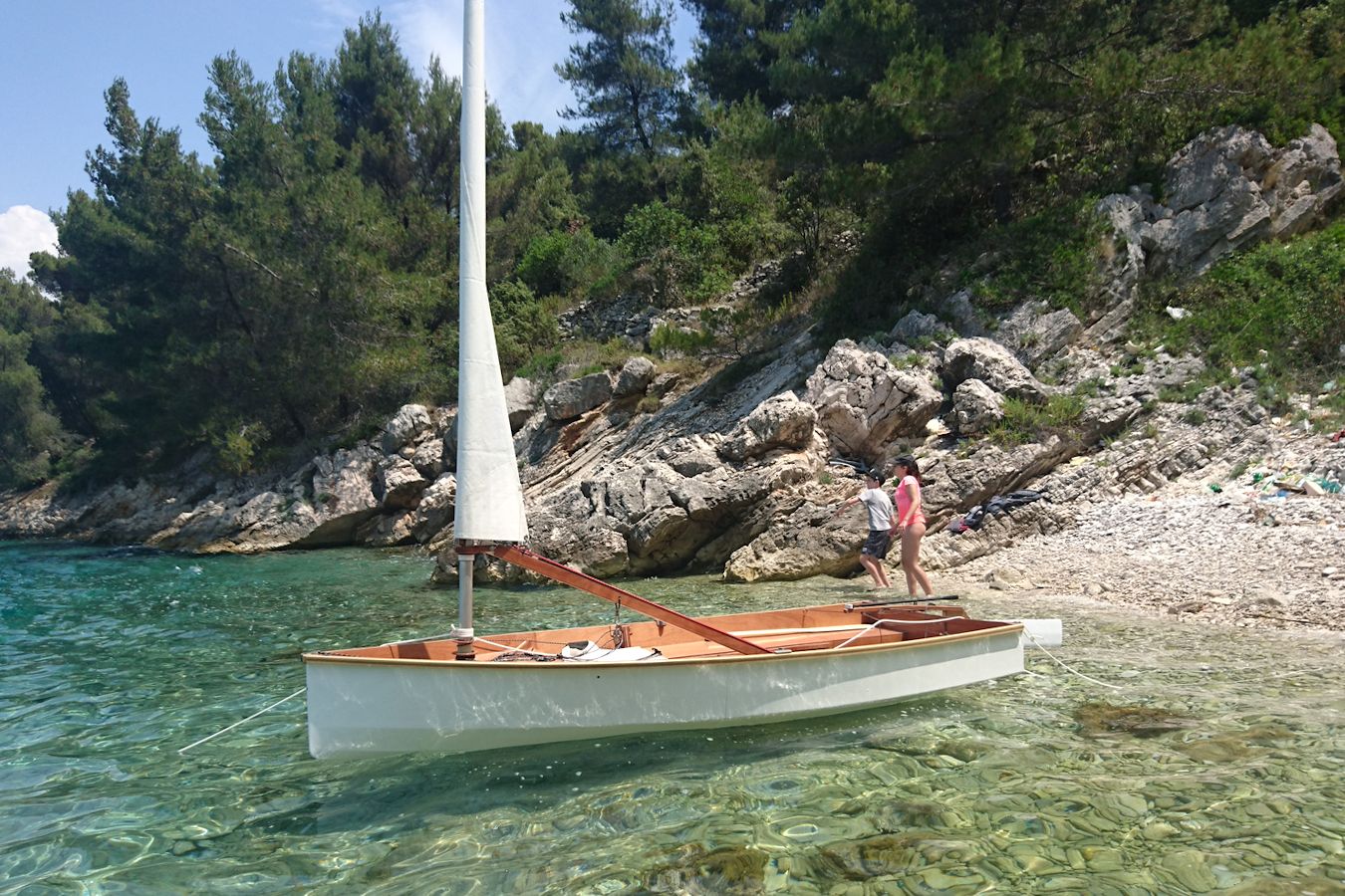 The Mebo 12 nesting dinghy for day sailing and cruising