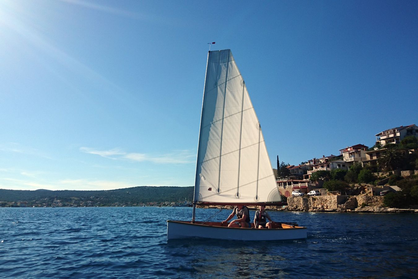 The Mebo 12 nesting dinghy for day sailing and cruising