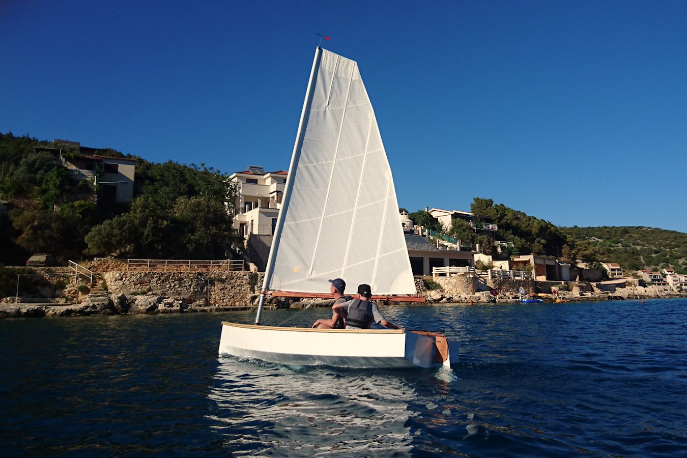 The Mebo 12 nesting dinghy for day sailing and cruising