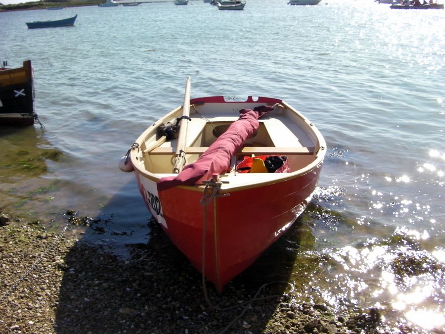 The Morbic 12 is a clinker plywood sailing dinghy with traditional appearance and versatile performance