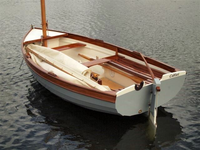 The Morbic 12 is a traditional clinker boat that can be sailed, rowed or motored