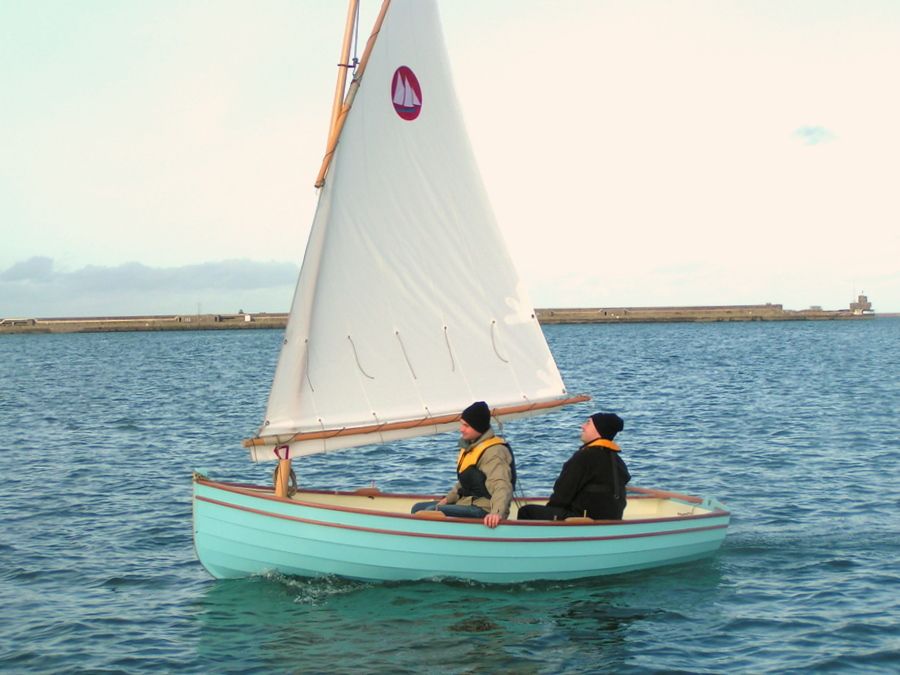 The Morbic 12 is a traditional clinker boat that can be sailed, rowed or motored