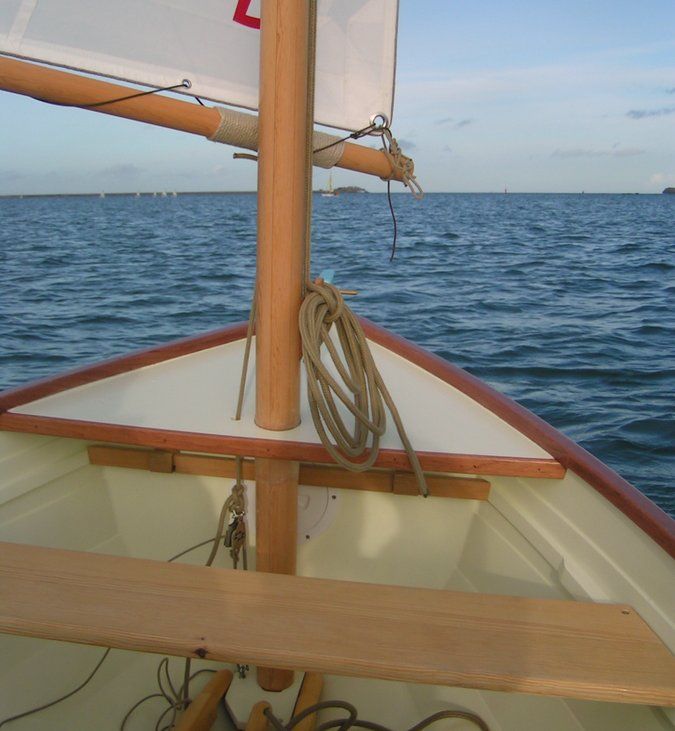 The Morbic 12 is a traditional clinker boat that can be sailed, rowed or motored