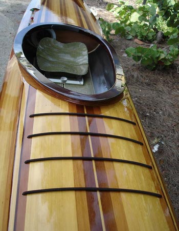 Mystery Bootlegger cedar-strip racing sea kayak