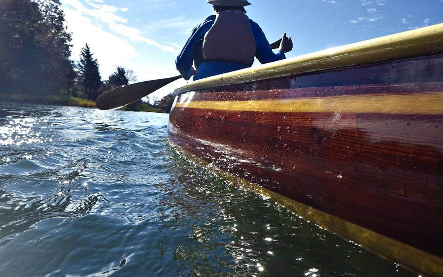 A comfortable and efficient river canoe designed by Nick Schade