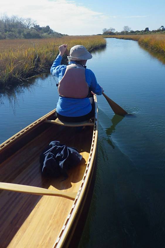 The comfortable tandem Mystic River canoe designed by Nick Schade