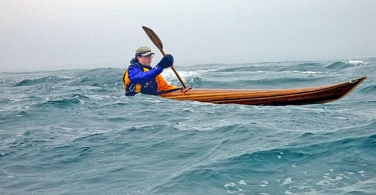 Night Heron cedar strip sea kayak