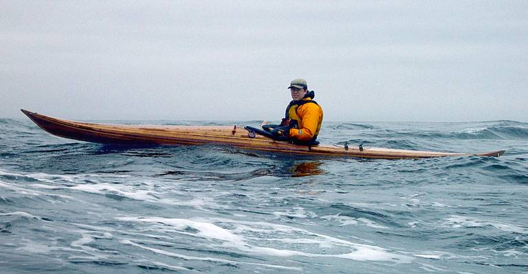 Night Heron cedar strip sea kayak