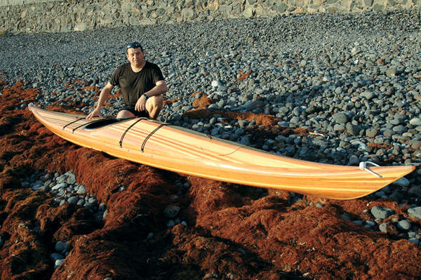 Night Heron cedar strip sea kayak