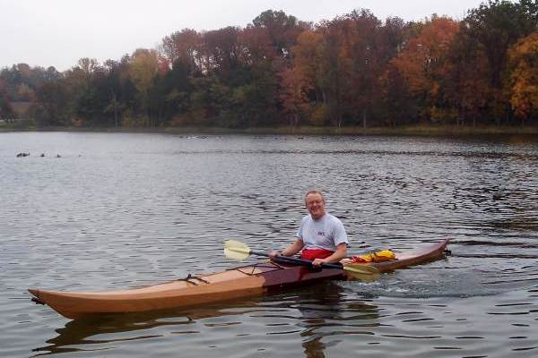 Night Heron stitch-and-glue sea kayak