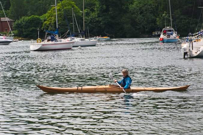 Night Heron stitch-and-glue sea kayak