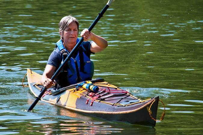 Night Heron stitch-and-glue sea kayak