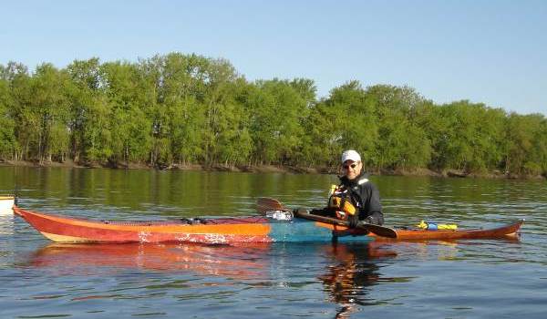 Night Heron stitch-and-glue sea kayak