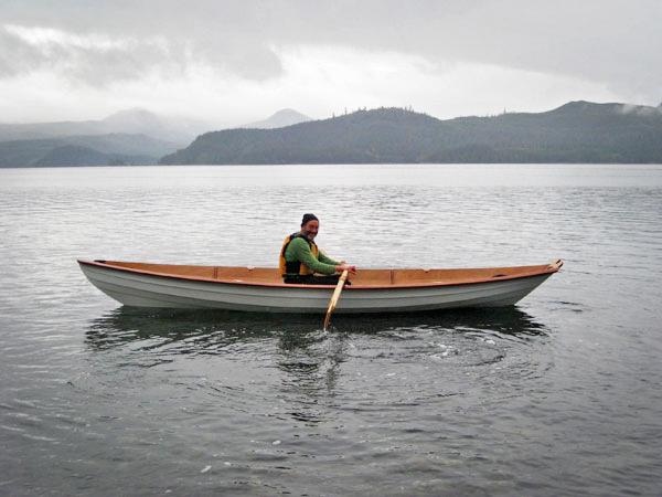 Northeaster Dory rowed solo